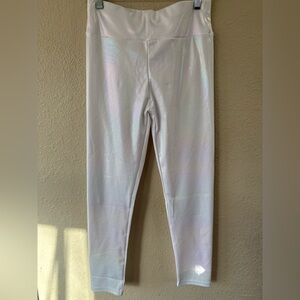 SHEIN Iridescent White Leggings